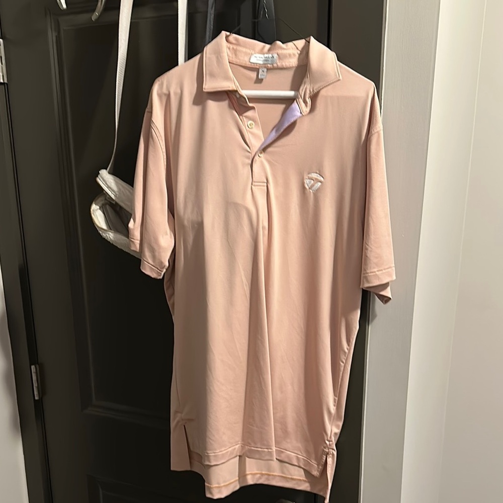 TaylorMade Peter Millar Pink Polo Shirt